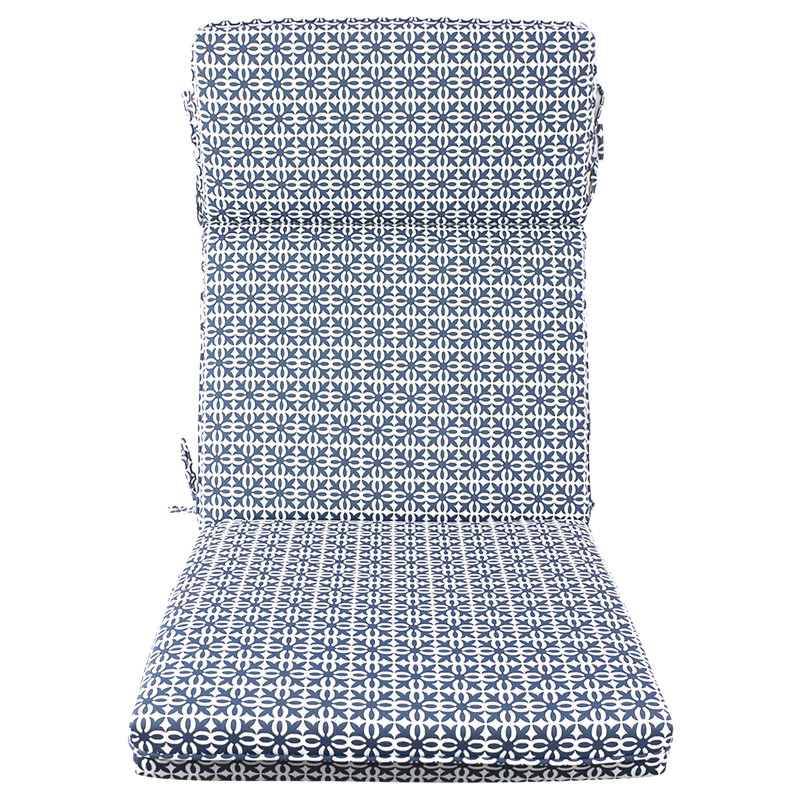 Outdoor/Indoor Adirondack Chair Cushions, High Back Patio Furniture Replacement Cushion, Ensign Blue