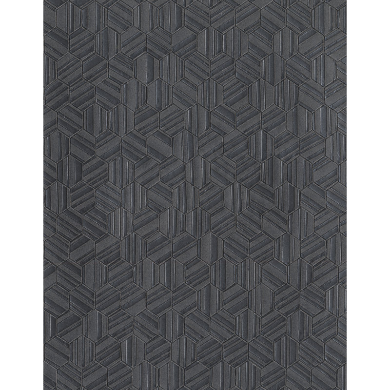 Rouleau de papier peint avant-garde L 27 pi x l 27 po Escobedo, Noir