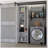 White Storage Shelves Broom Cabinet