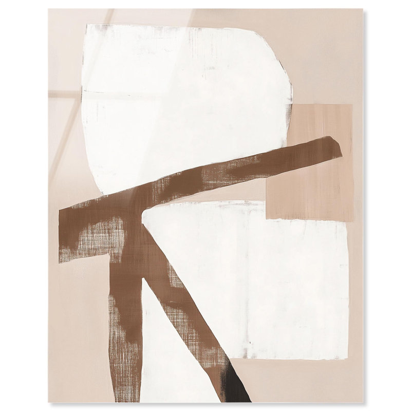 «Deconstrstruction Form I Brown Decor» par Art Remedy, H 24 po x l 20 po