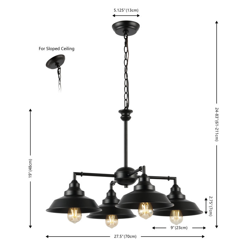4 - Light Dimmable Classic / Traditional Chandelier