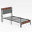 Modern Bed Frame with Charging Station and Upholstered Headboard-21771592