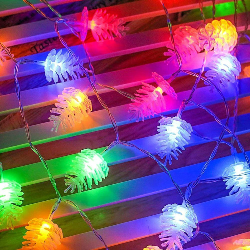 Guirlande de fantaisie à piles de 5 po Ambry 40, Multicolore