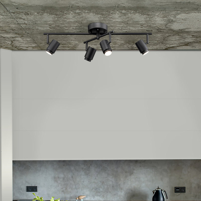 26'' 4 -Light Fixed Track Track Kit with Dimmable and Adjustable Head