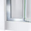 Porte de douche pivotante demi-cadre l 58 "x H 72" Terrace-62770624