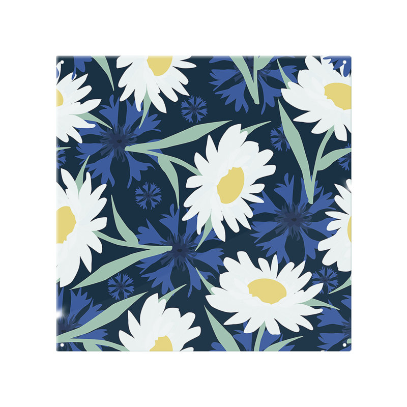 Daisies On Splash Back, 75cm L x 60cm W