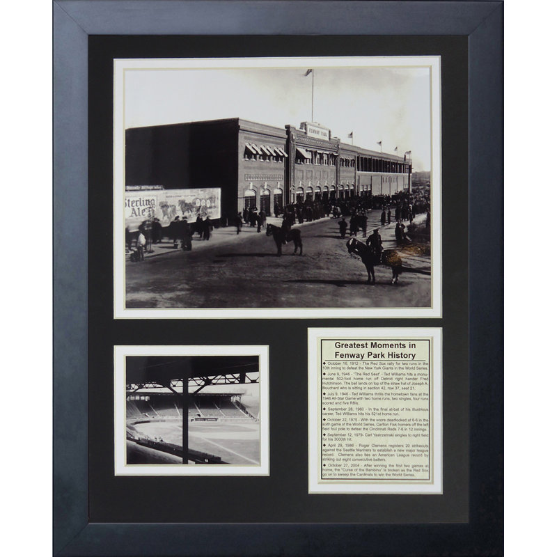 Souvenirs encadrée fenway park-1912
