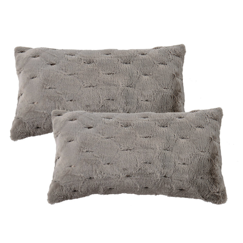 Cushion Cover, Grey, 35.6cm x 66cm
