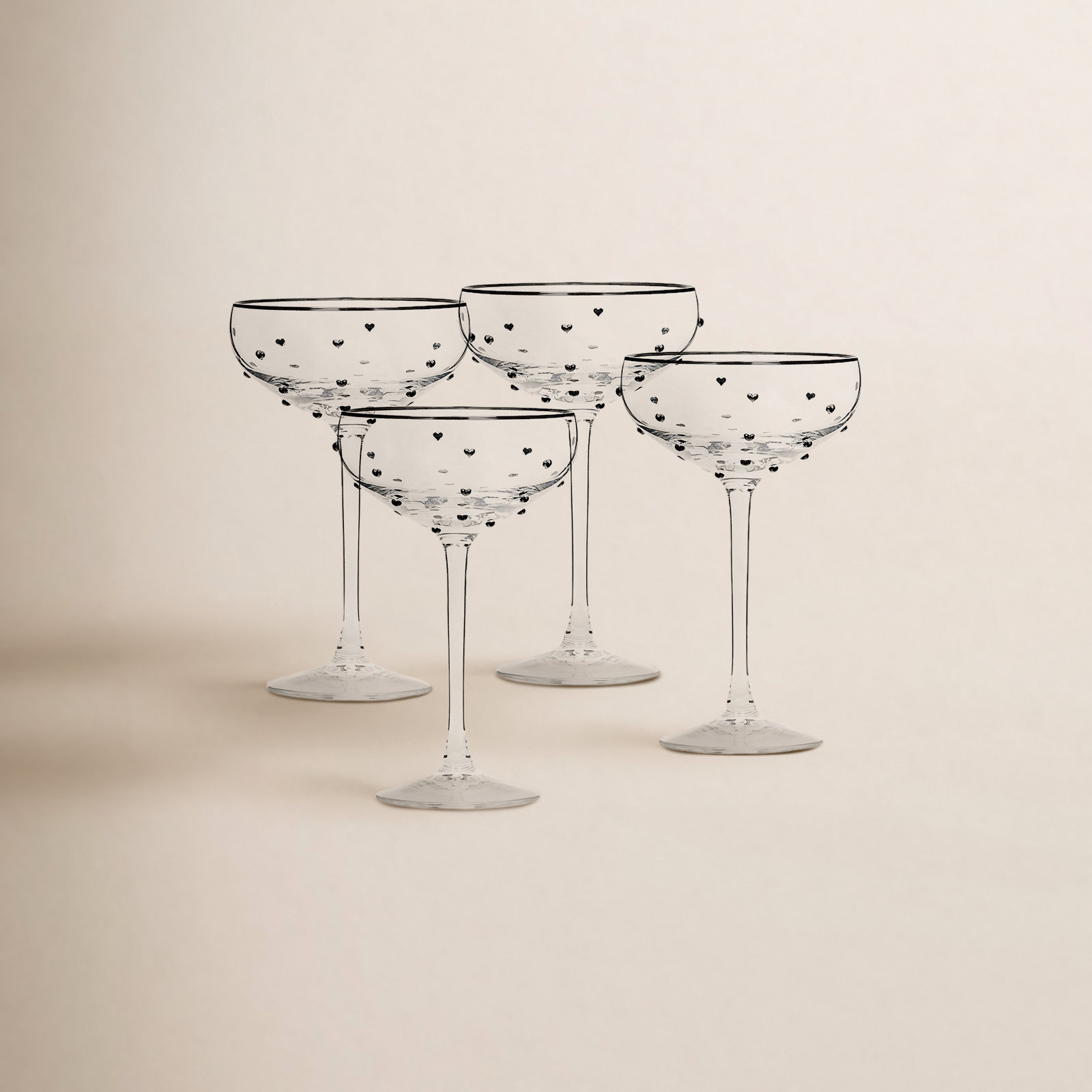 10 Strawberry Street Bow Coupe Glass