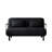 Velvet Black 55″ Convertible Chair Bed, Tri-Fold Sofa Bed With Adjustable Backrest & Pillow, Leisure Chaise Lounge Couch With Sturdy Steel Frame For Home & Office, Comfortable Sleeper Chair-1170930759