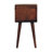 Burel Mini Caramel Curved Open Bedside