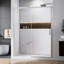 Porte de douche coulissante simple demi-cadre l 56 à 60 po x H 74 po-123244146