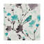 « flowing ii bleu foncé et gris », reproduction d’art sur toile tendue-32711800