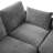 L-Shaped, Sectional , Living Room, Movable , Ports, Phone Holder, Chenille Upholstery, Grey Grey, Modular, Bed, Reconfigurable Charging, Lumbar Pillows, Easy To Assemble-1227046175