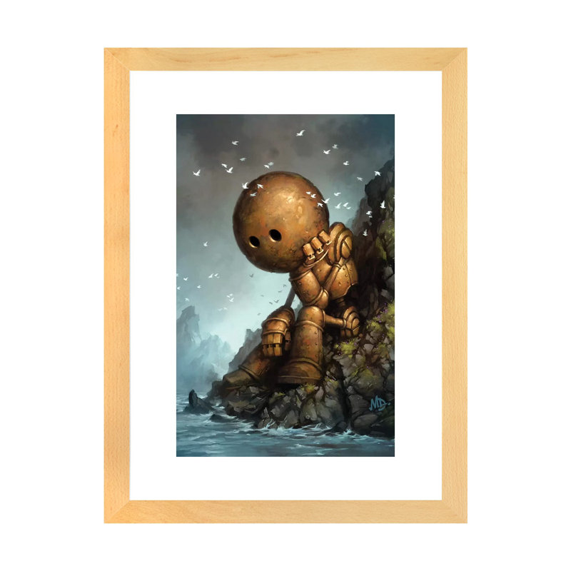 Décoration murale pour enfants Introversion, H 24 po x l 16 po x P 1 po, Papier encadré naturel