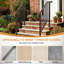 Rampe d'escalier en bronze à 3 marches en fer-123106865-123106867