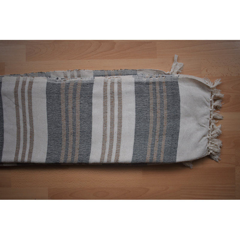 Raphaille Throw Blanket, Grey/Brown