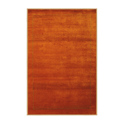Tapis contemporains jaunes lavables à la machine 598