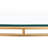 Parallel Sled Glass Top Single Coffee Table