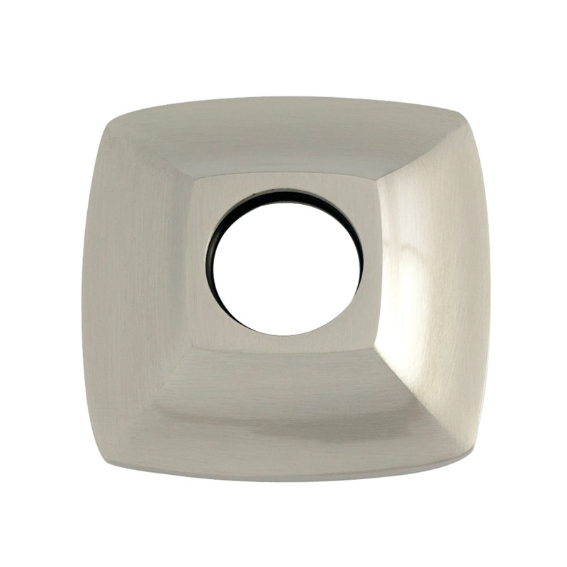 Kingston Brass Gehry Rounded Square Shower Arm Flange, Brushed Nickel