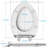 Toilet Seat, Sturdy Elongated Toilet Seat With Soft Close Mechanism - Effortless Installation And Cleaning-103035828