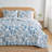 Blue Seashell Reversible Quilt Set with Shams-495084518-495084524