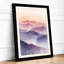 Mountains in Mist Scandinavian - Framed Print-2064626505-2064626503