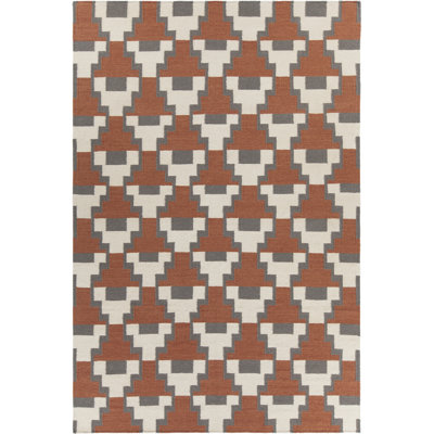 Flatweave Wool Geometric Indoor Rug