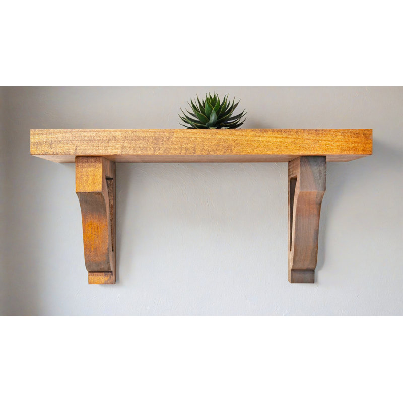 2" Shelves/W Corbels, 11" H x 42" W x 8" D