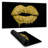 Golden lips - 15.75"x31.50" Desk mat