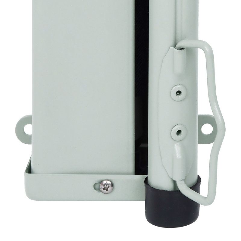 Paravent rétractable avec auvent pliant, gris, H 86,61 po x l 196,85 po