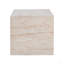 Outdoor/Indoor Square Travertine Lightweight Concrete Side Table