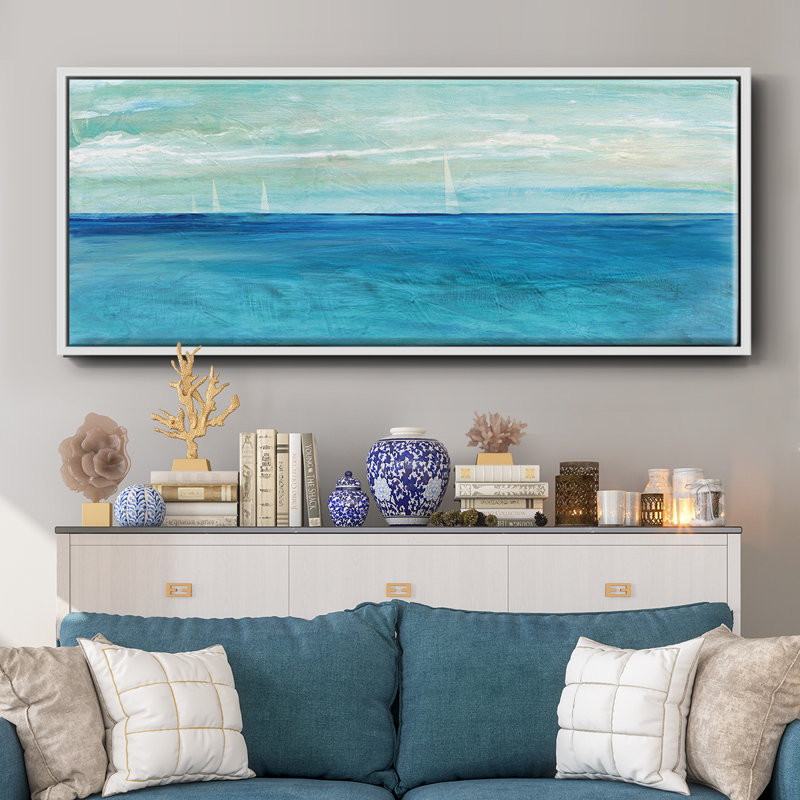 St. Maarten- Framed Canvas, 20" H x 50" W