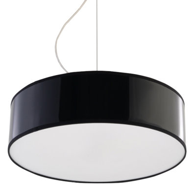 2 - Light White Drum Pendant