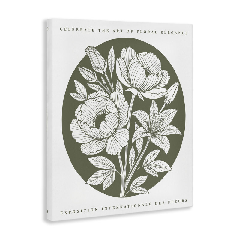 Art mural rond sur toile Iris Blossoms, H 20 po x l 16 po