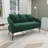 53.7" W Modern Loveseat, Upholstered Open Back Sofa  With 3 Pillows-1529557601