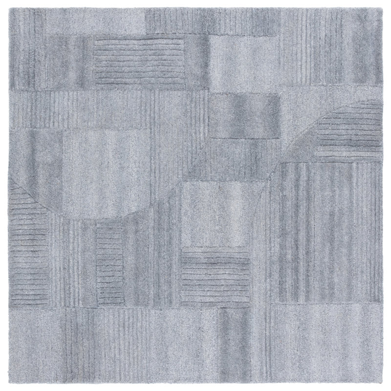 Harvest 401 Hand Tufted Performance Abstract Rug, Square 6'