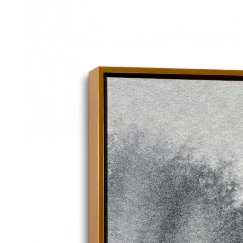 «Whispering Woods V2» sur toile, Cadre doré poli, H 16,75 po x l 16,75 po x P 1,75 po