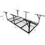 600 lb Support de rangement pour le garage de grande capacité de 3 pi x 8 pi, hauteur réglable de 22 po à 40 po, support en acier noir pour récupérer le plafond