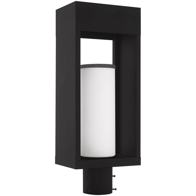 Luminaire suspendu d'extérieur 1 lumière, Noir, H 20 po x l 5,13 po x P 5,13 po