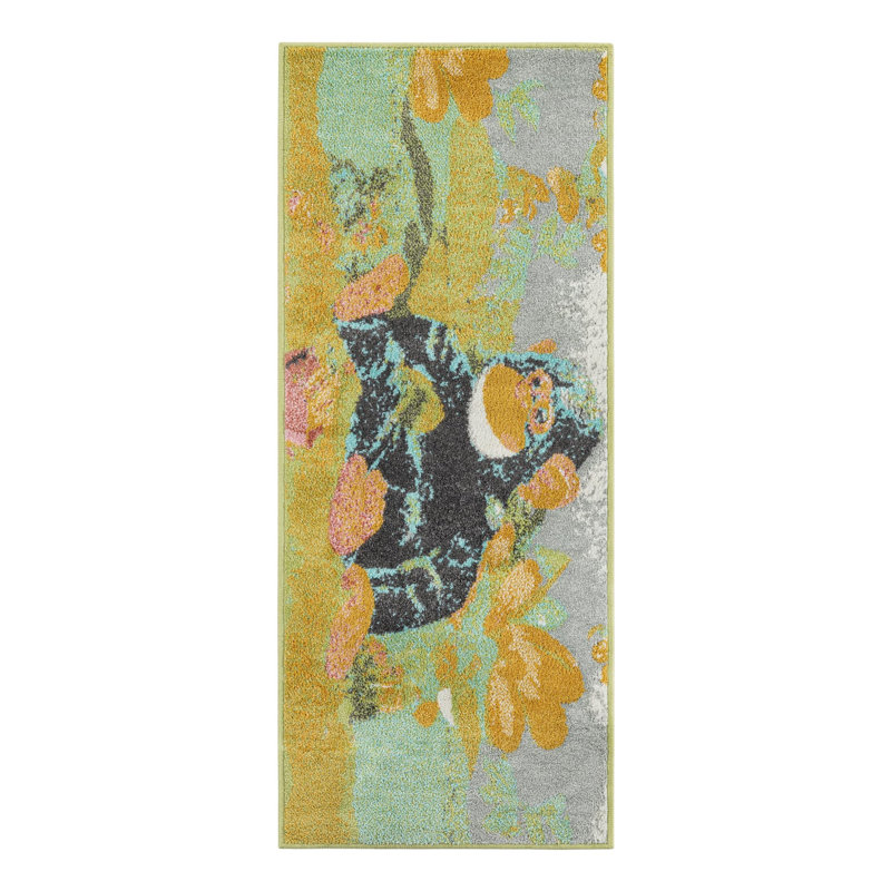 Tapis pour enfant Unique Loom Gorilla Whimsy, Tapis de couloir 2 pi 2 po x 5 pi 1 po