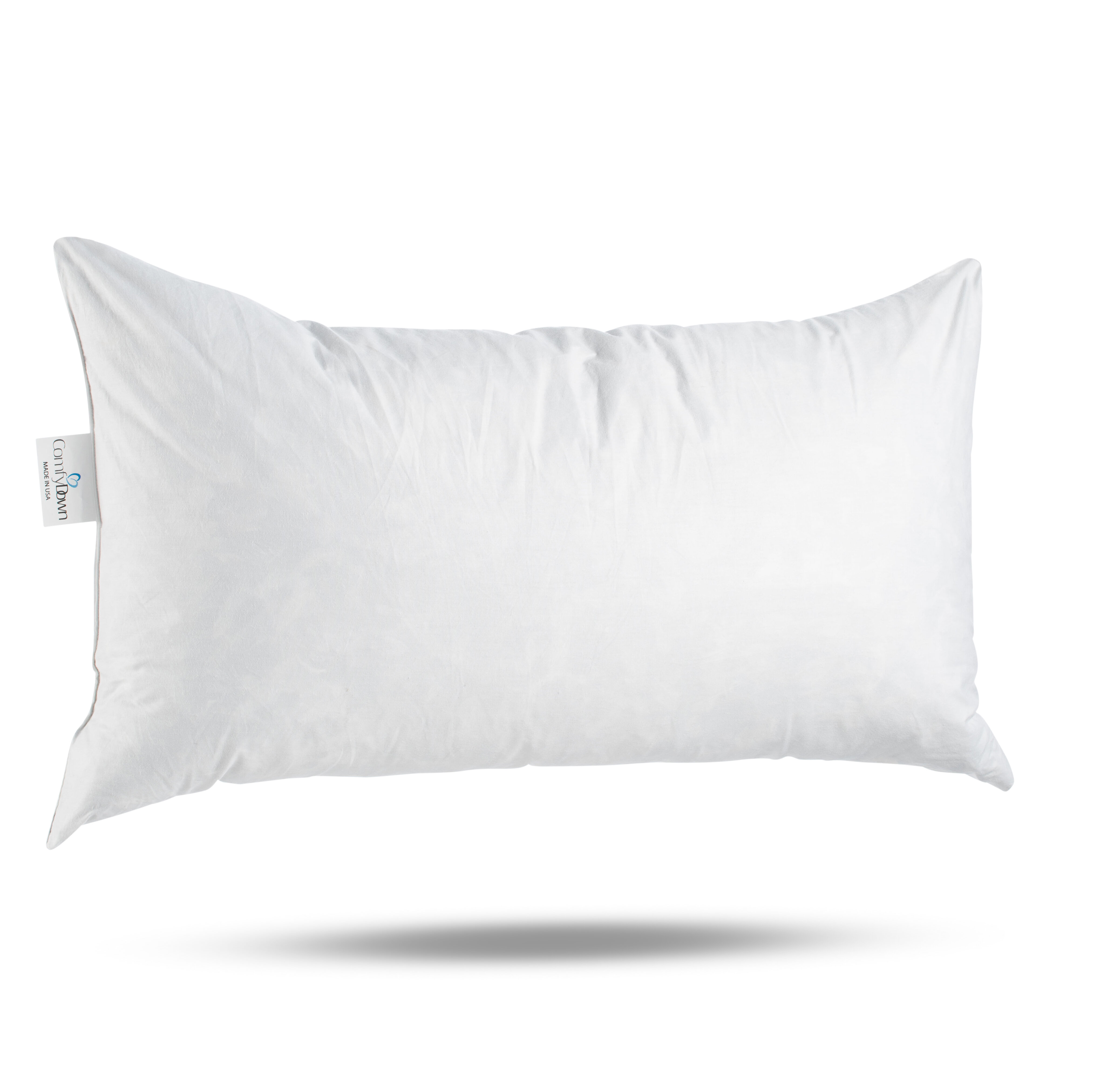 ComfyDown 95% Feather 5% Down Rectangle Decorative Pillow Insert Sham Stuffer Alwyn Home Size: 14 x 18