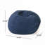 Pour la détente dans la chambre à coucher et la lecture, fauteuil à billes de luxe en suédine haute densité à assise simple de 5 pieds-286238165