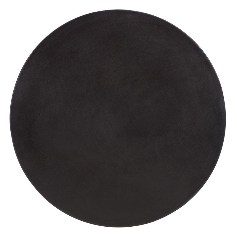 Outdoor Cybele Concrete Stool, Black