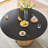 Solid wood ash rattan dining table set-108068403