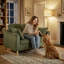 2 Seater Corduroy Loveseat