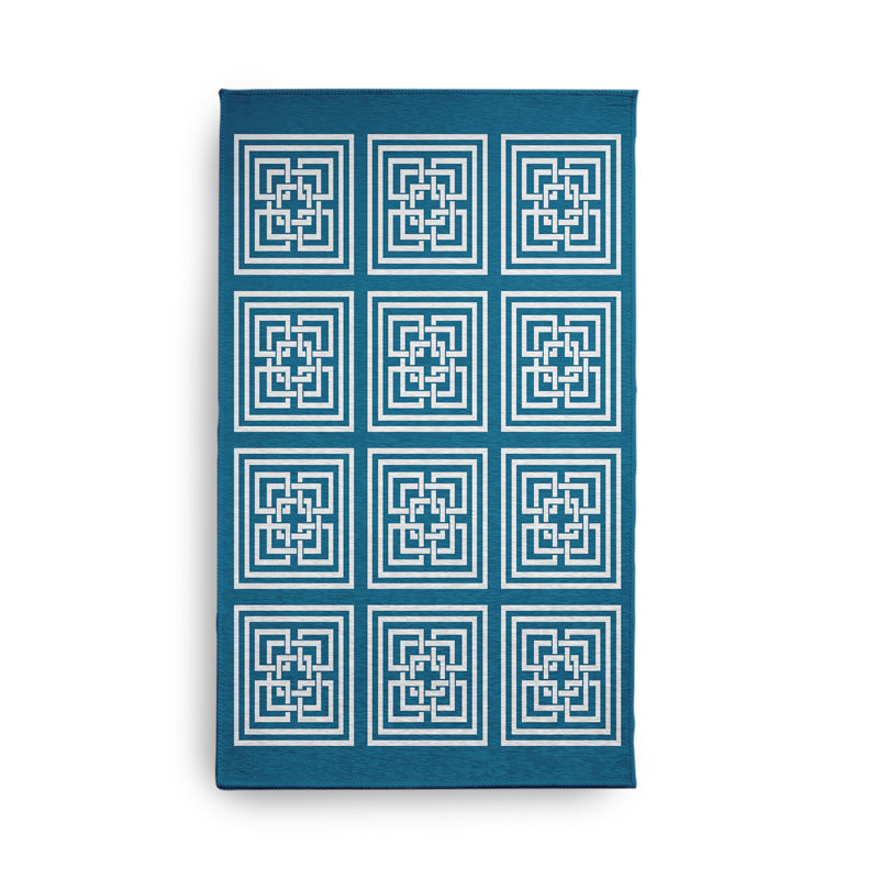 Chenille Geometric Rug