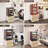 Mini Fridge Stand with Storage, Microwave and mini Fridge Stand with Power Outlet, Coffee Bar,Kitchen Baker,for Dorm,Office(Oak)-2116843495