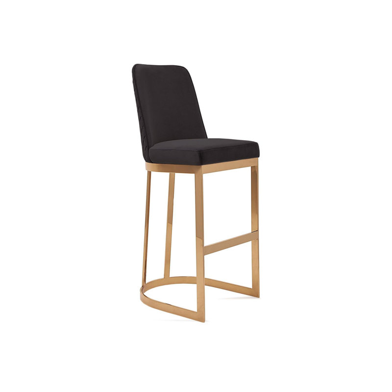 Tabouret de bar, Tabouret de bar (siège d'une hauteur de 32 po), Cadre noir / or