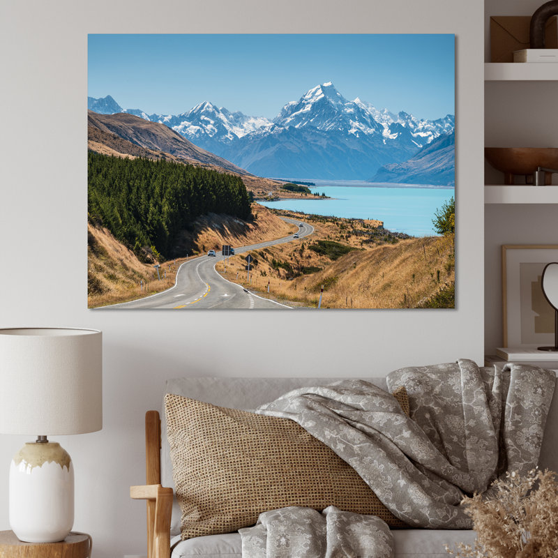 " Adventure Road In Alaska ", Wrapped Canvas, 24" H x 32" W x 1" D